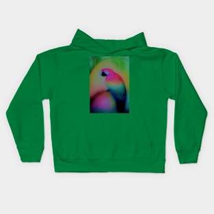 TROPICAL RAINBOW PARROT Kids Hoodie